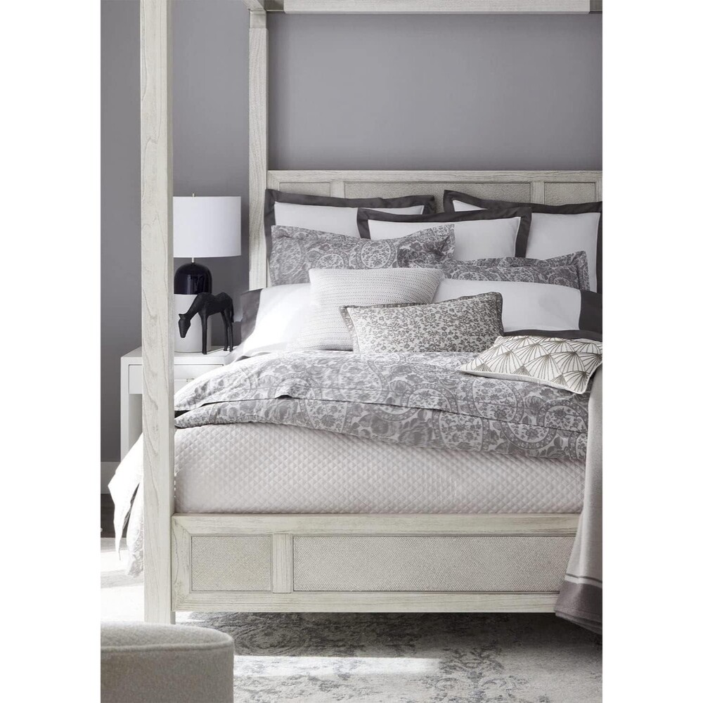Ralph Lauren Home Aubree Paisley King Duvet Cover Graphite Grey Cotton 300ct